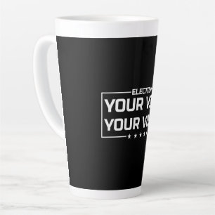 Ihre Stimme Ihr Wahlrecht weiße Schrift Milchtasse