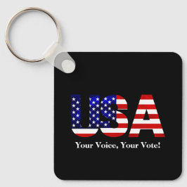 Ihre Stimme Ihre Stimme Wahlen Politik Staat USA Schlüsselanhänger