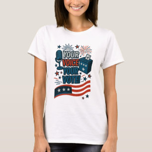 Ihre Stimme Ihre Wahl Patriotische Wahl T-Shirt