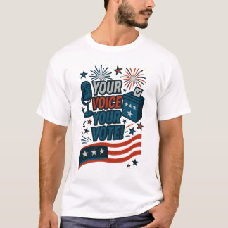 Ihre Stimme Ihre Wahl Patriotische Wahl T-Shirt