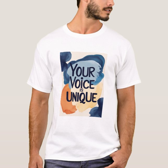 Ihre Stimme ist die einzigartige Option 2 T-Shirt (Vorderseite)