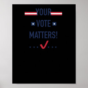Ihre Stimme ist ein Aufkleber2 Poster