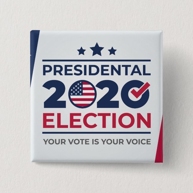 Ihre Stimme ist Ihre Stimme Button (Vorderseite)