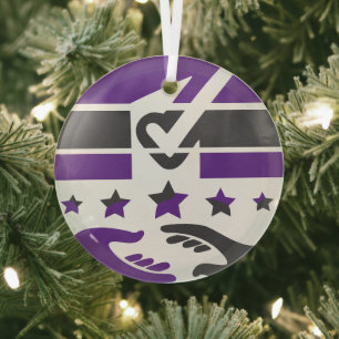 Ihre Stimme ist Ihre Stimme Ornament Aus Glas
