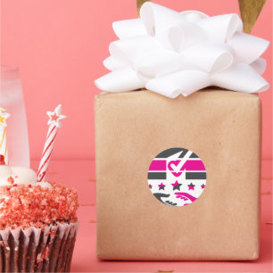 Ihre Stimme ist Ihre Stimme Runder Aufkleber