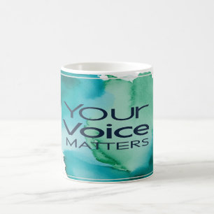 Ihre Stimme ist wichtig Kaffeetasse