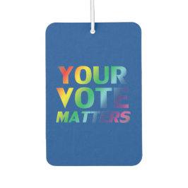 "Ihre Stimme zählt" Blauer Stolz lgbtq Lufterfrisc Autolufterfrischer