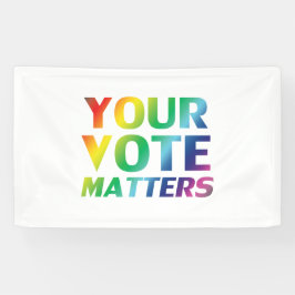Ihre Stimme zählt - Stolz lgbtq lgbt regenbogen we Banner