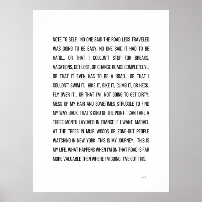 Ihre Straße Poster (Vorne)