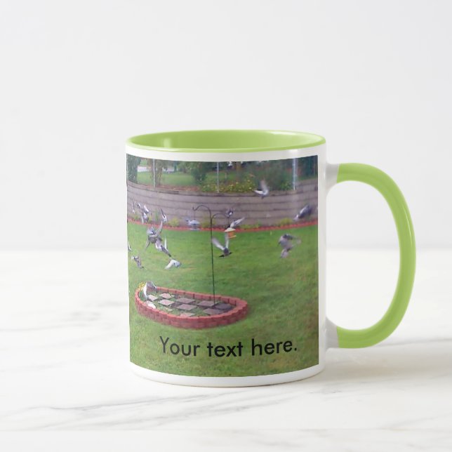 Ihre Tauben Flying Bird Garden Tasse (Rechts)