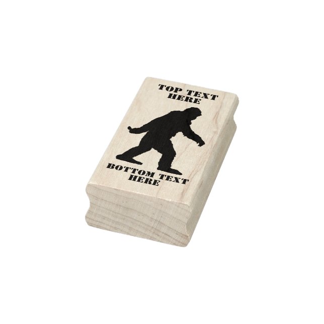 Ihre Text Sasquatch Bigfoot Silhouette Gummistempel (Stempel)
