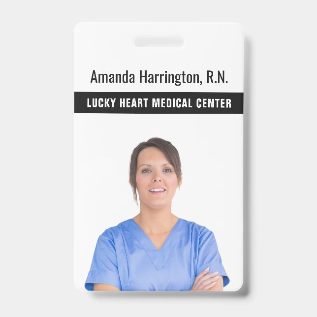 IHRE TEXT- UND FOTO-Abzeichen Ausweis (Vorderseite)