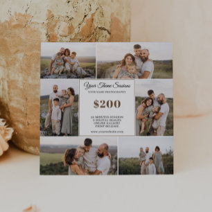 Ihre Theme-Fotografie-Mini-Session-Marketing Mitteilungskarte