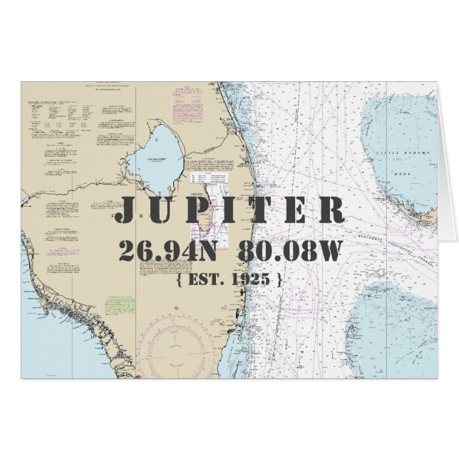 IHRE TOWN Florida Nautical Chart Boaters (Vorderseite (Horizontal))