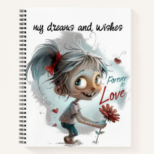 Ihre Träume mit "My Wishs" SpiralNotebook Notizbuch