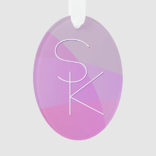 Ihre Überschneidungsinitiativen Moderne rosa Geo Ornament