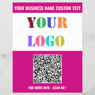 Ihre Unternehmenslogo und QR-Code Werbeflyer Flyer
