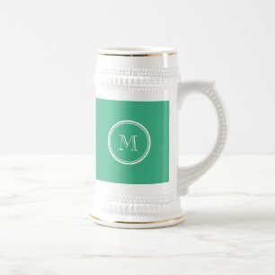 Ihre ursprüngliche Minze Grün High End gefärbt Bierglas