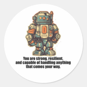 Ihre Vergangenheit definiert Ihre Zukunft nicht. Runder Aufkleber