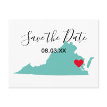 Ihre Virginia-Karte Save the Date gestalten