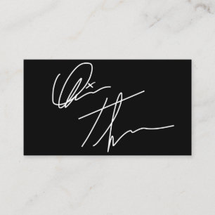 Ihre Visitenkarte für Ihre benutzerdefinierte Sign