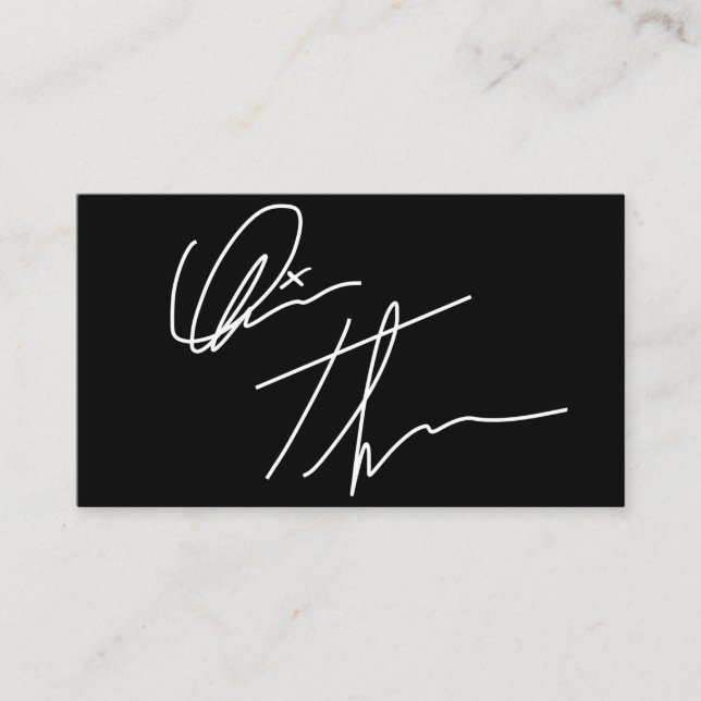 Ihre Visitenkarte für Ihre benutzerdefinierte Sign (Vorderseite)