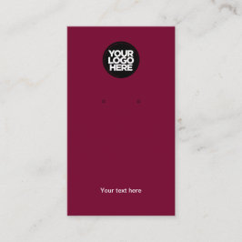 Ihre Visitenkarten-Cherry Red Earring-Grafikkarte Visitenkarte