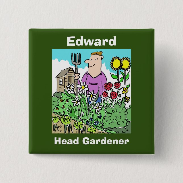 Ihre Wahl. Head Gardener Button (Vorderseite)