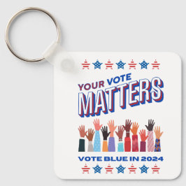 Ihre Wahl ist wichtig für 2024 Schlüsselanhänger