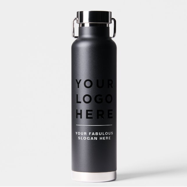 Ihre Website für Ihr Firmenlogo - benutzerdefinier Trinkflasche (Vorne)