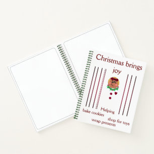 "Ihre Weihnachts-Sketch-Keepsakes" SpiralNotebook Notizbuch