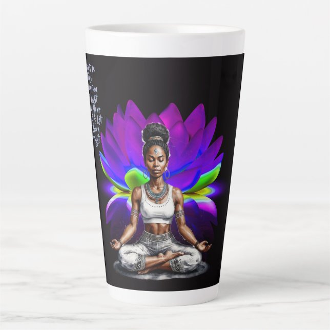 Ihre Weisheit Emerging Latte Tasse (Vorderseite)