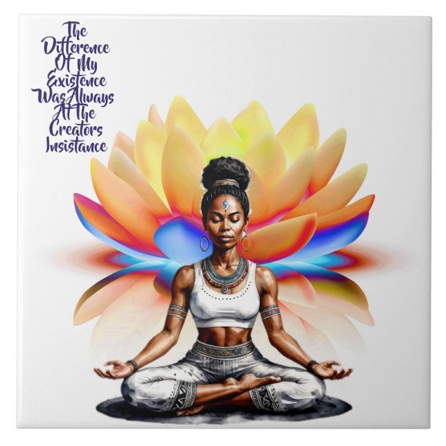 Ihre Weisheit Existenz Keramik Tile Fliese (Vorderseite)