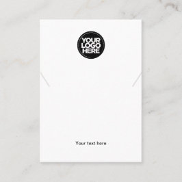 Ihre weiße Netzwerkkarte für Ihr Firmenlogo Visitenkarte