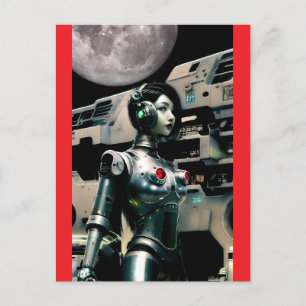 Ihre Weltraumkarriere - Ken Gage Art Postkarte