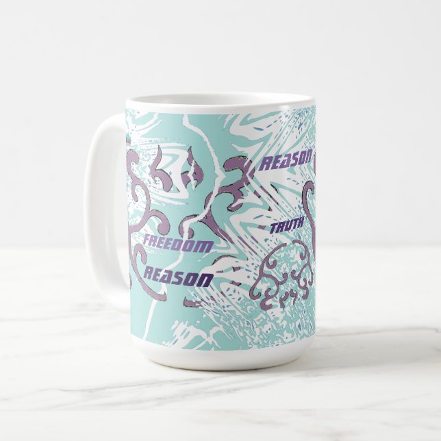 Ihre Werte Elegante Moderne Tasse (Vorderseite Links)