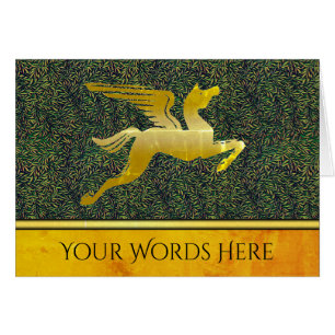 Ihre Wörter auf Gold Pegasus