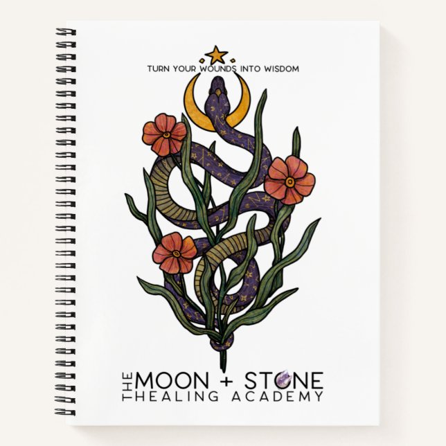 Ihre Wunden in ein WeisheitsNotebook verwandeln Notizbuch (Vorderseite)