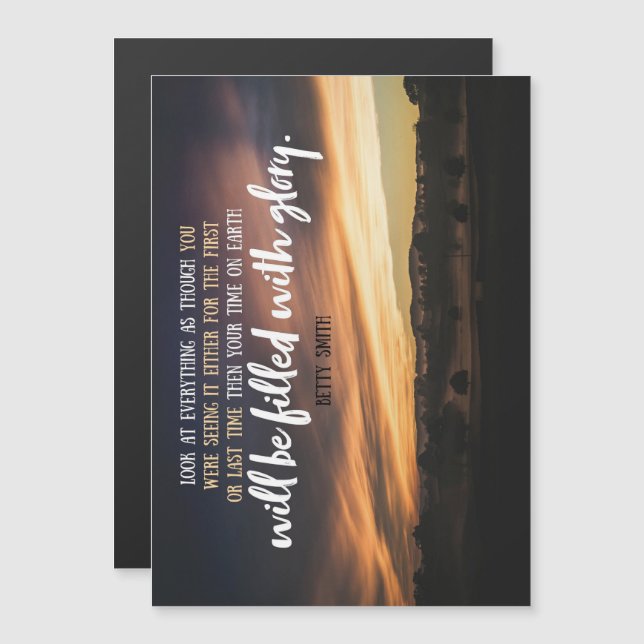 Ihre Zeit auf Erden Magneteinladung (Vorne/Hinten)