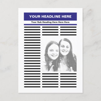 Ihre Zeitung Postkarte