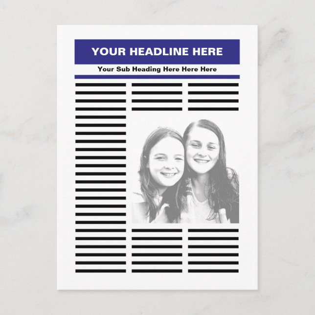 Ihre Zeitung Postkarte (Vorderseite)