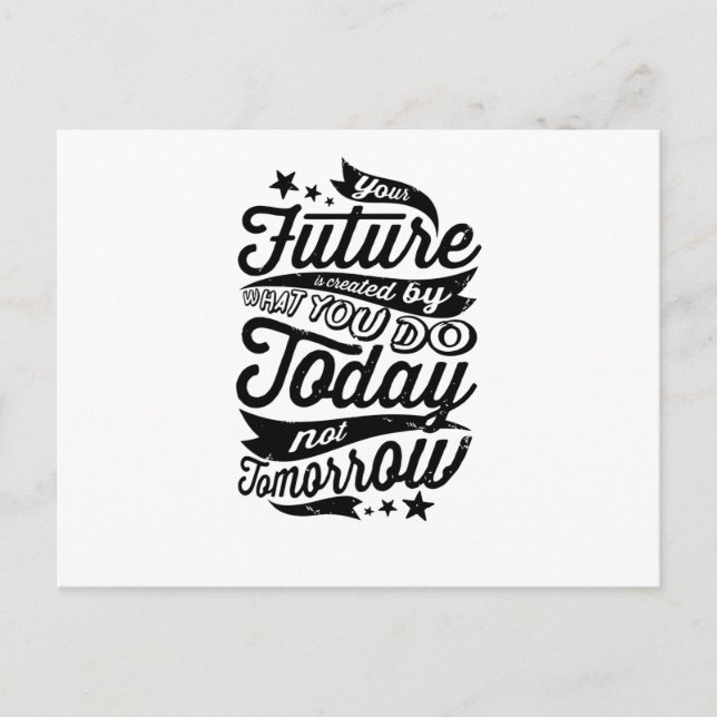 Ihre Zukunft ist heute geschaffen Postkarte (Vorderseite)