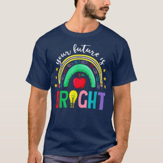Ihre Zukunft ist zurück zum Niedlichen Regenbogen T-Shirt