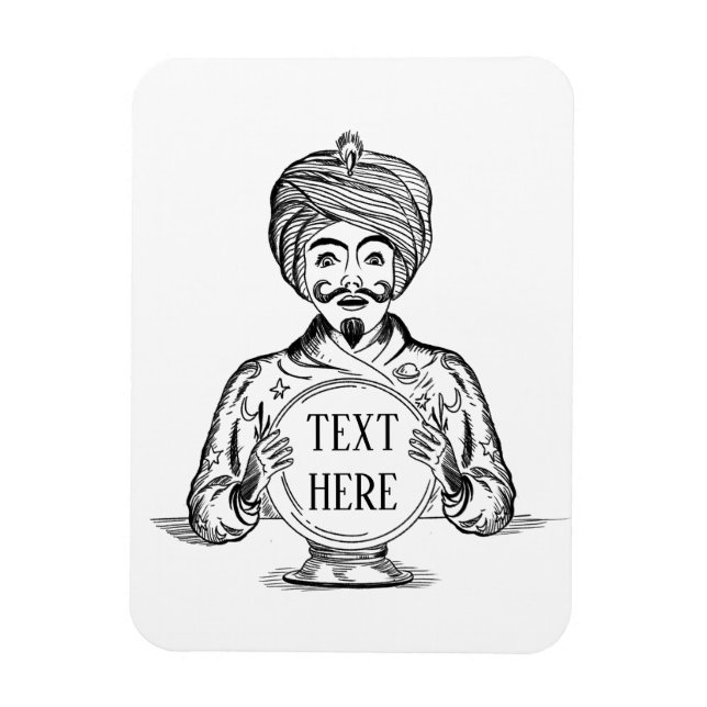 Ihre Zukunft "Text anpassen" Magnet (Vertikal)