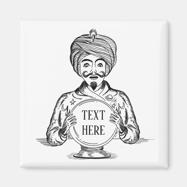 Ihre Zukunft "Text anpassen" Magnet (Vorne)