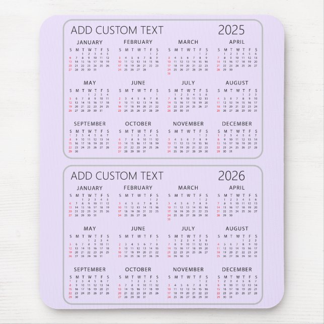 Ihren eigenen benutzerdefinierten Text 2025-2026 K Mousepad (Vorne)
