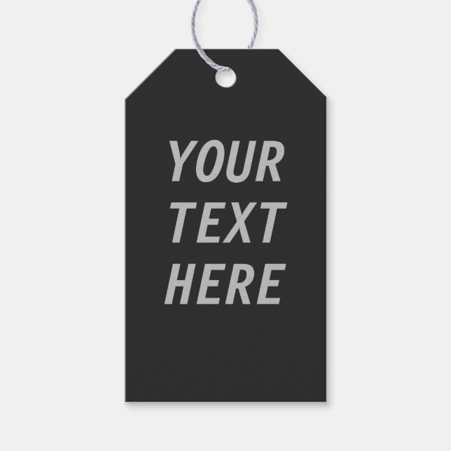 Ihren eigenen Text hinzufügen Geschenkanhänger (Vorderseite)