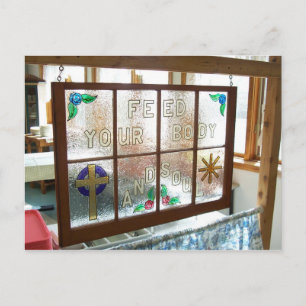 Ihren Körper und Ihr Soul füttern Postkarte