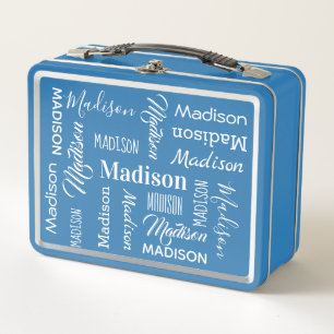 IHRER Name Wiederholte benutzerdefinierte Lunchbox