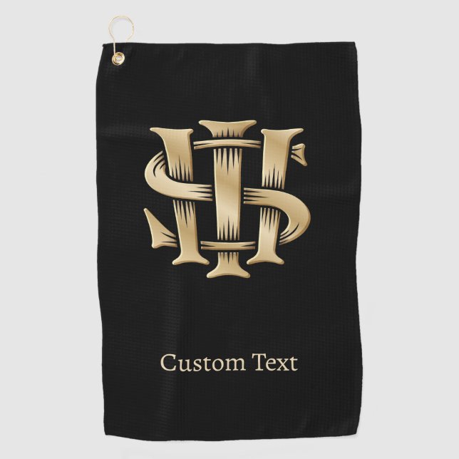IHS Christogram Golfhandtuch (Vorderseite)